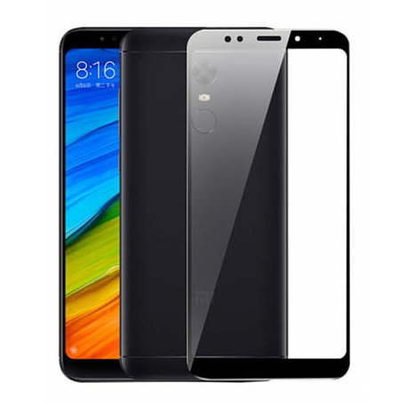 Xiaomi Redmi 5 Plus hartowane szkło 5D Full Glue - Czarny. EtuiStudio