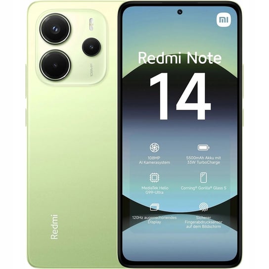 Xiaomi Redmi Note 14 4G 8/256 GB zielony Inna marka