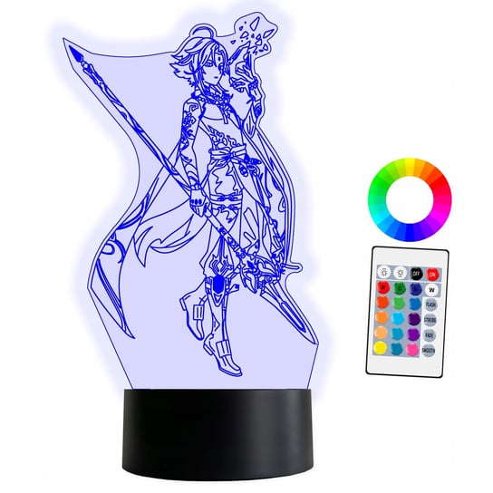 XL Lampka LED 3D 16 kolorów Genshin Impact + Pilot Inna marka
