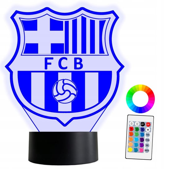 XL Lampka LED 3D FC Barcelona Piłka 16 kolorów + Pilot IMIĘ Grawer Inna marka