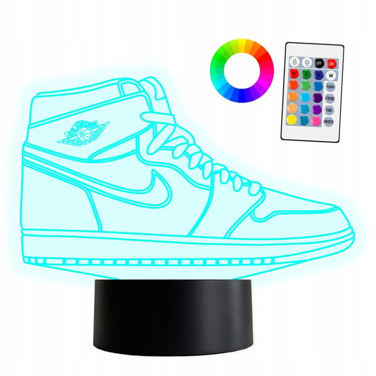XL Lampka LED 3D Nike Sneaker Hypebeast Air Jordan 16 kolorów + Pilot Inna marka