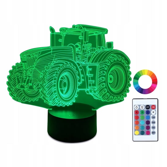 XL Lampka LED 3D Traktor Farma Prezent 16 kolorów + Pilot IMIĘ Grawer Inna marka