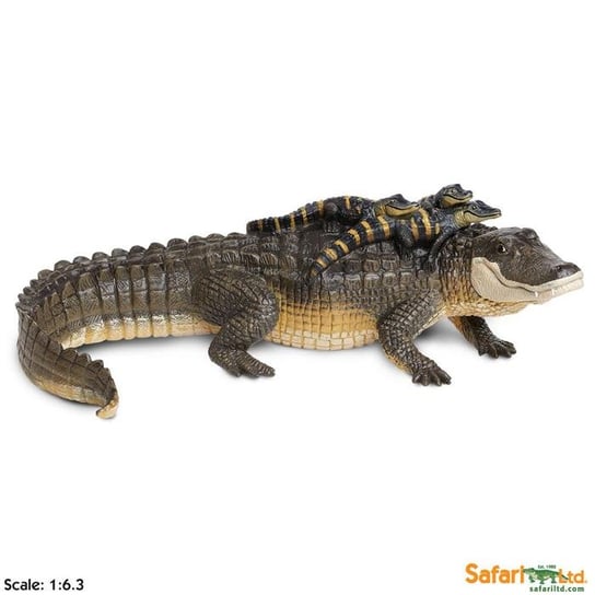 XL Safari Ltd 259629 Aligator z młodymi 30,5x19cm  skala 1:6,3 Safari