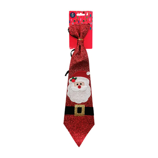 Xmass Joy, Czerwony krawat świąteczny z Mikołajem Empik