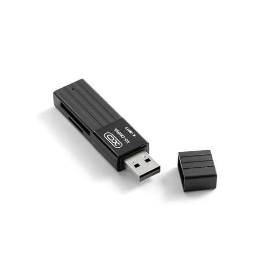 XO,  czytnik kart 2w1 DK05A USB 2.0 czarny XO