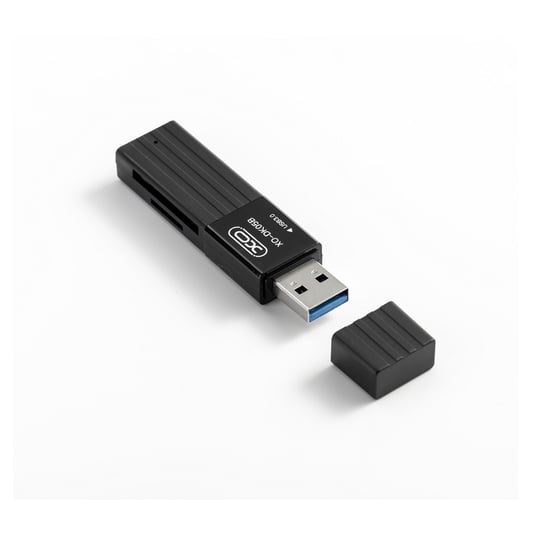 XO,  czytnik kart 2w1 DK05B USB 3.0 czarny XO