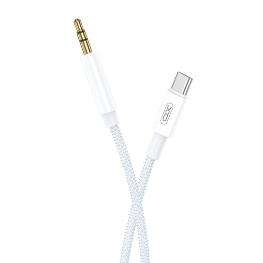 XO kabel audio NB-R211B USB-C - jack 3,5mm 1,0 m biało-niebieski XO