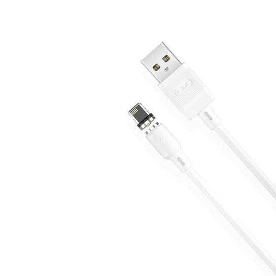 XO Kabel magnetyczny NB187 USB - Lightning 1,0 m 2,1A, biały XO