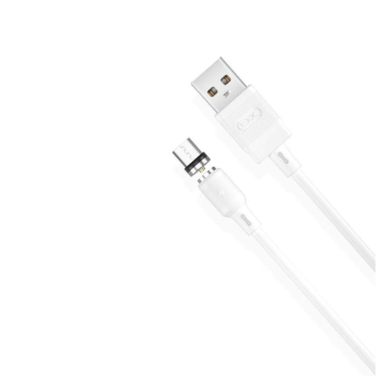 XO Kabel magnetyczny NB187 USB - microUSB 1,0 m 2,1A, biały XO