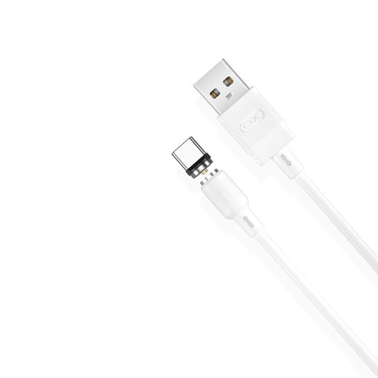 XO Kabel magnetyczny NB187 USB - USB-C 1,0 m 2,1A, biały XO