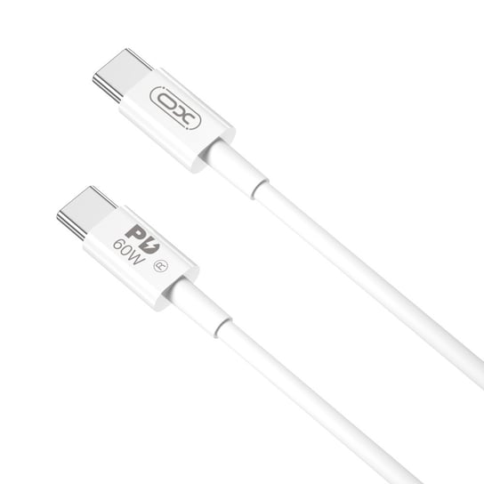 XO Kabel NB-Q190A PD USB-C - USB-C 1,0m 60W, biały XO