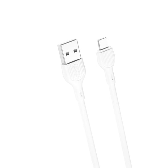 XO Kabel NB200 USB - Lightning 1,0m 2.1A, biały XO