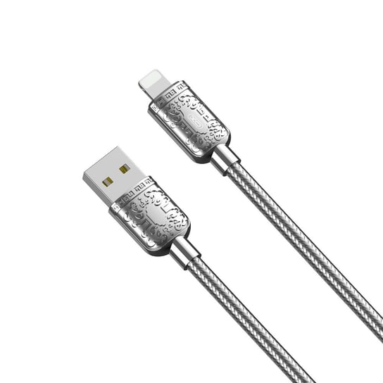 XO Kabel NB216 USB - Lightning 1,0 m 2,4A, srebrny XO