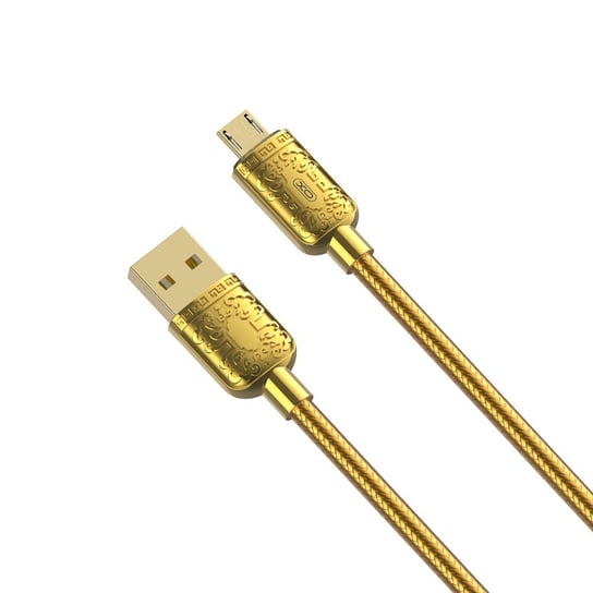 XO Kabel NB216 USB - microUSB 1,0 m 2,4A, złoty XO