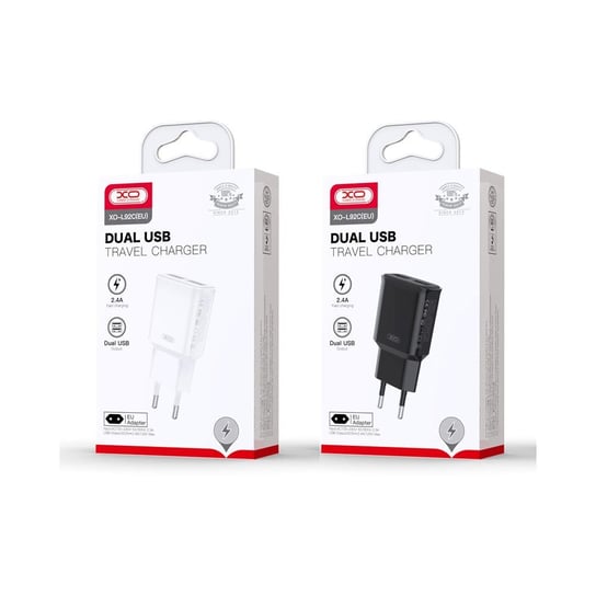XO ładowarka sieciowa L92C 2x USB 2,4A biała XO