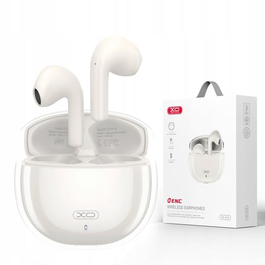 XO słuchawki bezprzewodowe w etui Bluetooth TWS z mikrofonem dotykowe XO