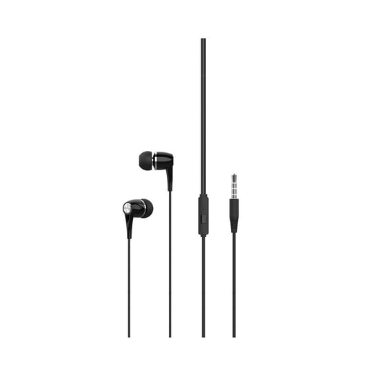 XO słuchawki przewodowe EP21 jack 3,5mm dokanałowe czarne Inny producent