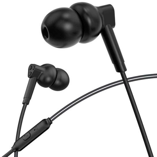 XO słuchawki przewodowe EP33 jack 3,5mm dokanałowe czarne Inny producent