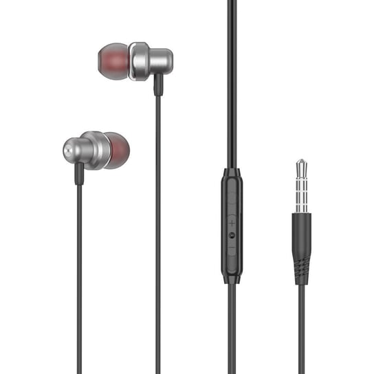 XO Słuchawki przewodowe EP38 jack 3,5mm dokanałowe szare Inny producent
