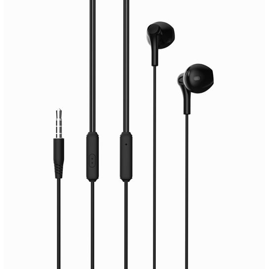 XO Słuchawki przewodowe EP39 jack 3,5mm douszne czarne Inny producent