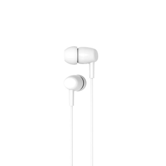 XO Słuchawki przewodowe EP50 jack 3,5mm dokanałowe białe 1szt XO