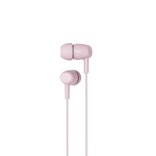 XO Słuchawki przewodowe EP50 jack 3,5mm dokanałowe różowe 1szt XO