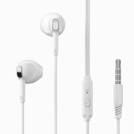 XO Słuchawki przewodowe EP52 jack 3,5mm douszne białe XO