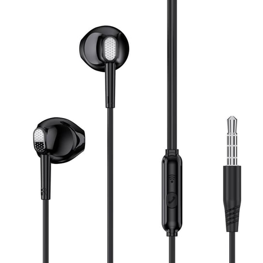 XO Słuchawki przewodowe EP52 jack 3,5mm douszne czarne XO