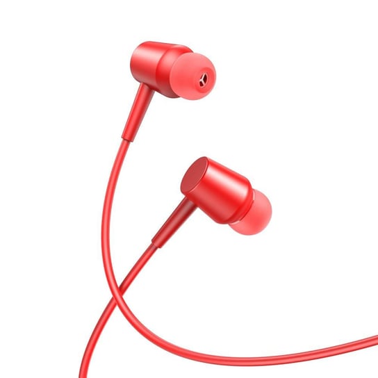 XO słuchawki przewodowe EP57 jack 3,5mm dokanałowe czerwone XO