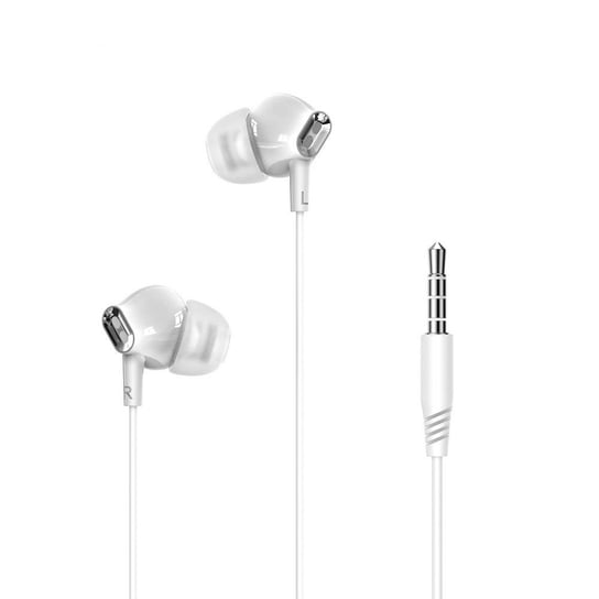 XO słuchawki przewodowe EP58 jack 3,5mm dokanałowe białe XO