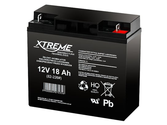 Xtreme, akumulator żelowy 12V 18Ah XTREME Xtreme