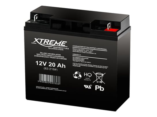 Xtreme, akumulator żelowy XTREME 12V 20Ah Xtreme