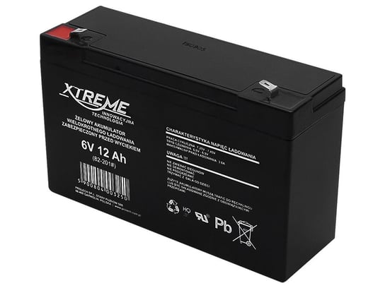 Xtreme, akumulator żelowy XTREME 6V 12Ah Xtreme