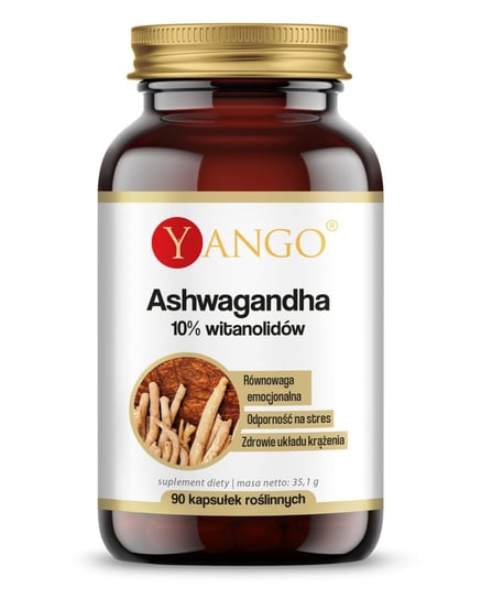Yango, Ashwagandha 10% witanolidów, 90 kaps. Suplement diety Yango