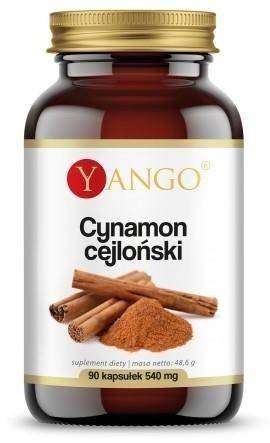 Yango Cynamon cejloński 540 mg Suplement diety, 90 kaps. Yango