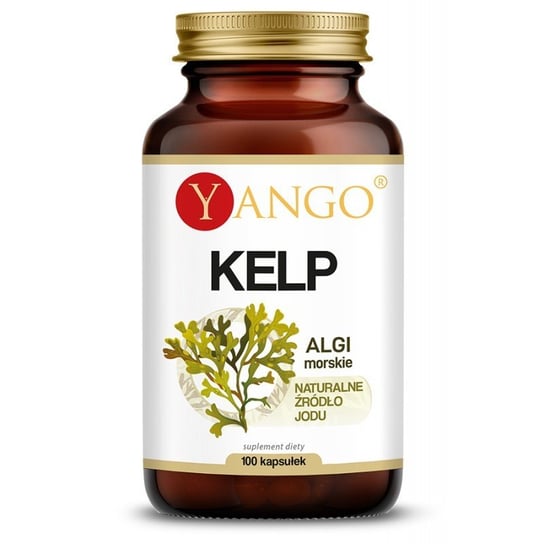 Yango Kelp Naturalne Źródła Jodu Suplement diety, 100 kaps. Yango