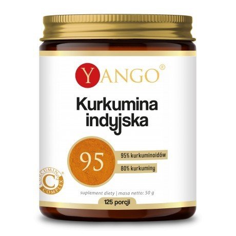 Yango Kurkumina Indyjska Suplement diety, 50 g Wzmacnia Odporność Yango