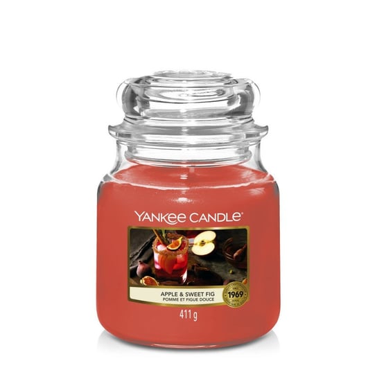 Yankee Candle Apple & Sweet Fig Średnia świeca zapachowa 411g Yankee Candle