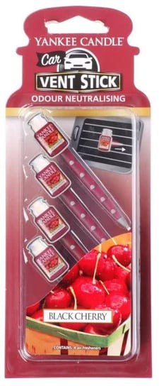 Yankee Candle Car Vent Stick Black Cherry, Zapach Samochodowy, 4 Sztuki Inna marka