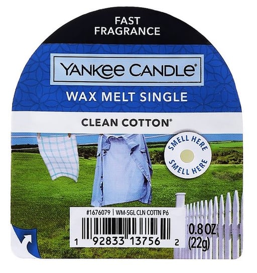 YANKEE CANDLE Classic Wax Clean Cotton 22g Yankee Candle