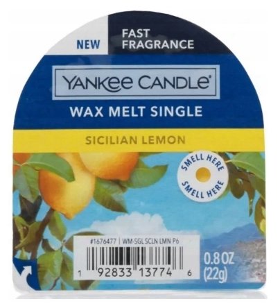 YANKEE CANDLE Classic Wax Sicilian Lemon 22g Yankee Candle