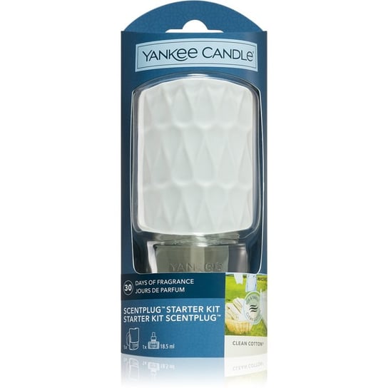 Yankee Candle Clean Cotton dyfuzor elektryczny + napełnienie 1 szt. Yankee Candle