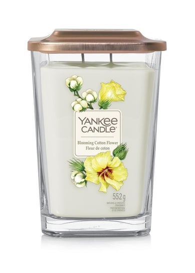Yankee Candle Elevation Blooming Cotton Flower Duża Świeca Zapachowa 2 Knoty 552g Yankee Candle