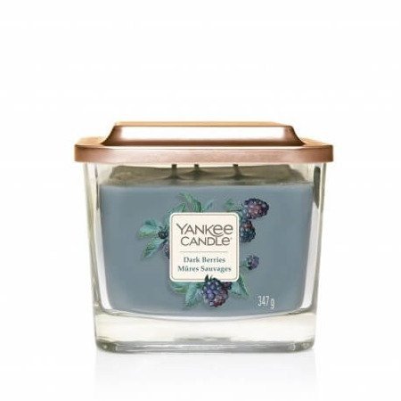 Yankee Candle Elevation Dark Berries Średnia Świeca Zapachowa 3 knoty!|  Jeżyna Yankee Candle