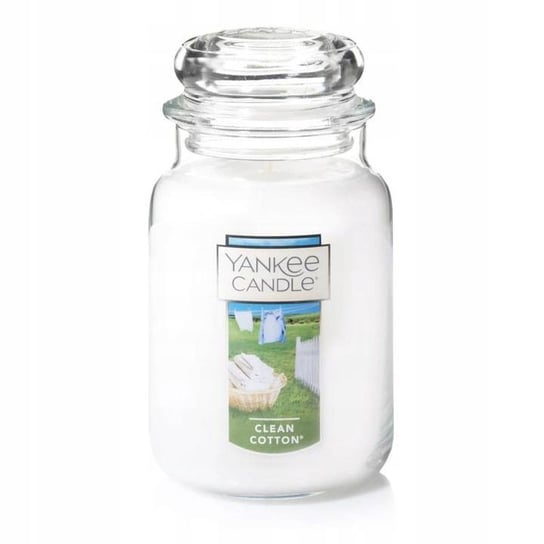 Yankee Candle Large Jar Clean Cotton Świeża Bawełna Świeca Zapachowa 623g Yankee Candle