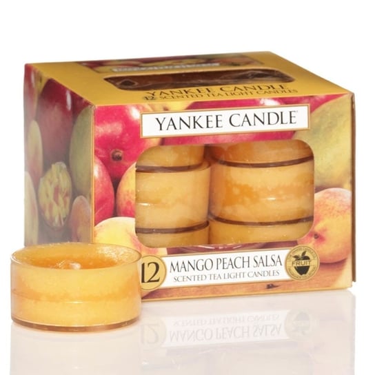 Yankee Candle Podgrzewacze Mango Peach Salsa Tealight 12 sztuk Yankee Candle