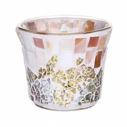 Yankee Candle, Świecznik Gold & Pearl Mosaic Votive Holder Yankee Candle