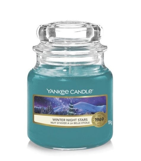 Yankee Candle, Winter Night Stars, Mała świeca zapachowa, 104g Yankee Candle