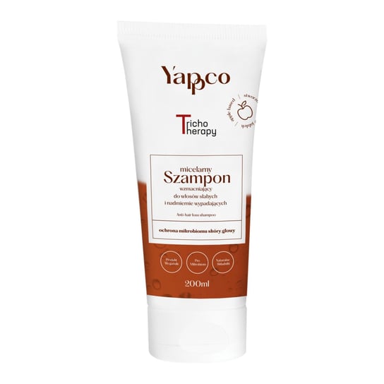 Yappco, Wzmacniający micelarny szampon do włosów słabych i nadmiernie wypadających, 200ml Yappco