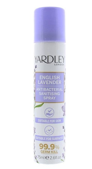 Yardley London English Lavender, Spray do dezynfekcji rąk i powierzchni, 75 ml Yardley